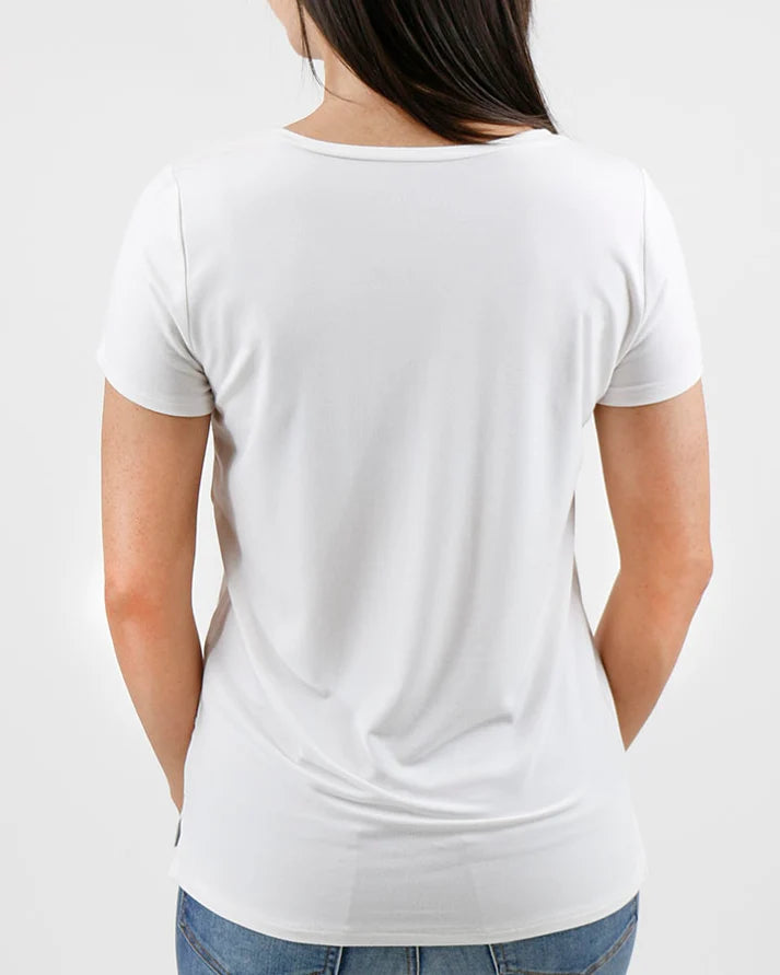 vory True‑Fit Slim Chest Pocket V‑Neck Short‑Sleeve Tee