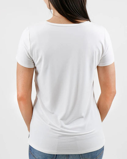 vory True‑Fit Slim Chest Pocket V‑Neck Short‑Sleeve Tee